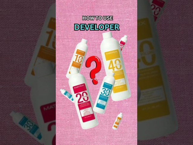 Hair Colouring | How to Use Developers |  #beautytiips # haircolour #developer