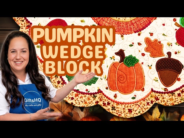 Making Our Scalloped Fall Table Topper: Pumpkin Block Edition