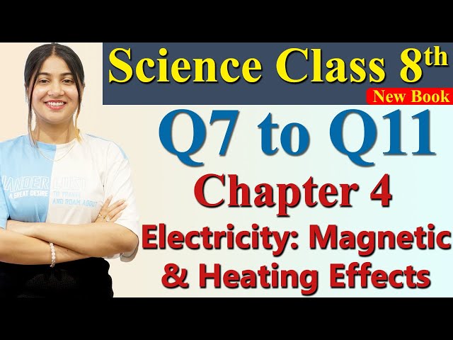 Q 7 to Q 11 Chapter 4 PART 6 Electricity:Magnetic & Heating Effects Science Curiosity Class 8 CBSE