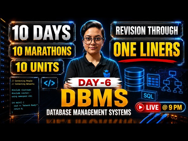 UGC NET COMPUTER SCIENCE MARATHON | DAY 6 | DBMS | ADITI MAM