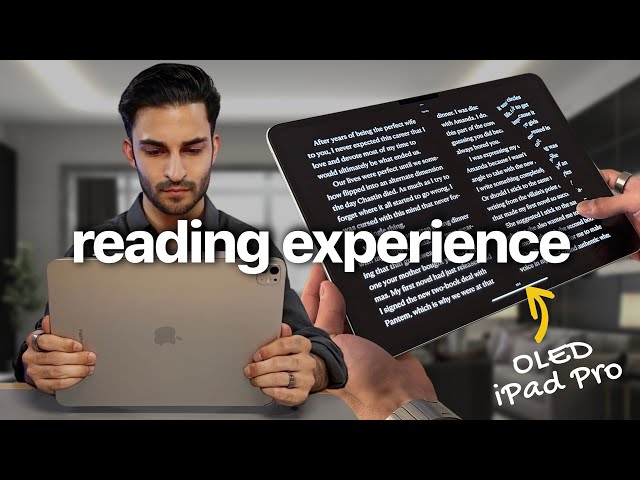 Reading on OLED iPad Pro: Better than you think! 📖✨