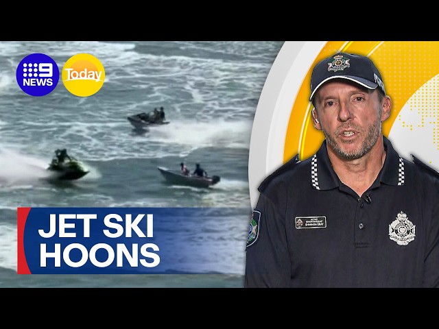 'Incredibly dangerous': Jet ski hoons facing serious charges | 9 News Australia