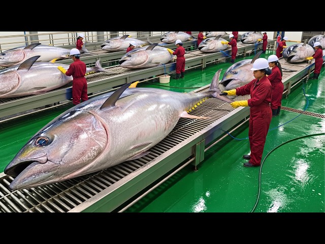 How Billions of Canned Tuna Are Processed | Amazing Tuna Harvesting & Processing in Factory