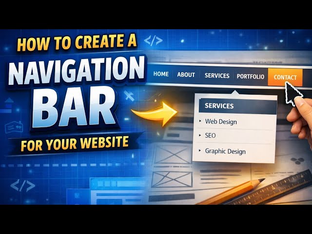 How To Create Navigation bar (Navbar) Using HTML And Css