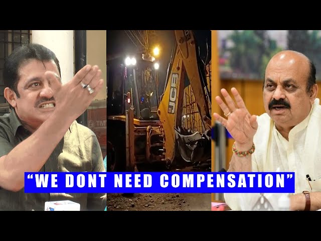 Congress MLA Zameer Ahmed Khan Visits Demolished Site Of Syed Mehmood Sha Khadri Dargah of Hubballi