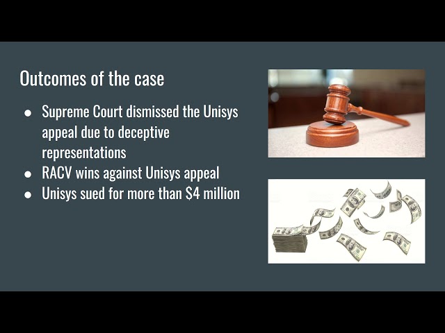 9.1.1 RACV vs Unisys