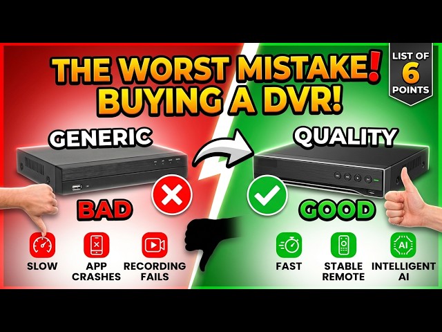 Before Buying a Security DVR, Watch This (6-Point Checklist)
