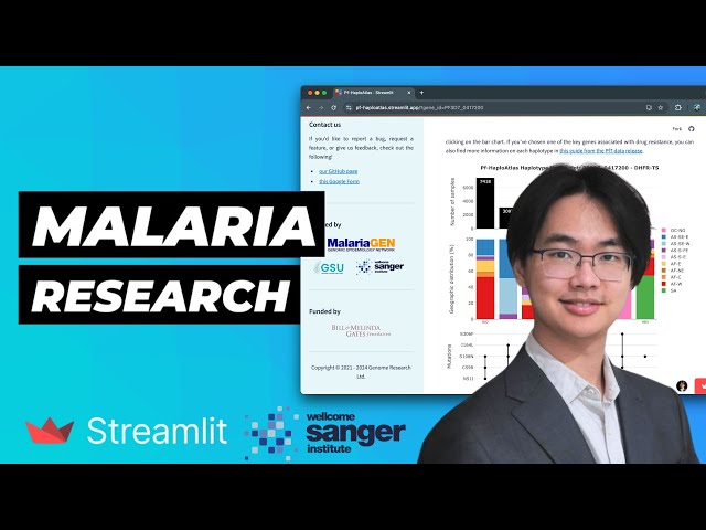 Exploring and Interpreting Malaria Genomic Data with Streamlit