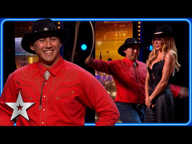 Amanda Holden gives CALAMITY JANE with WHIP-CRACKING COWBOY! | Auditions | BGT 2026