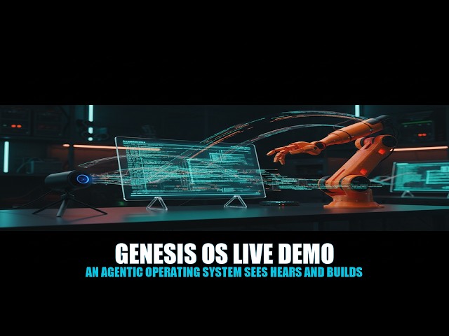 Genesis OS Live Demo — An Agentic Operating System Sees, Hears, and Builds