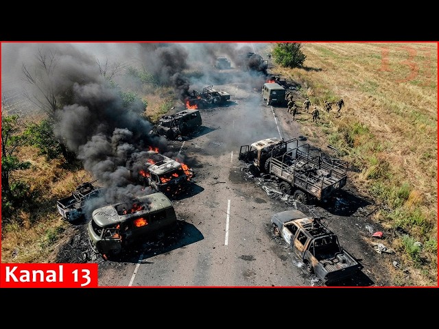 Drone strikes unfold across front line - video shows Russian equipment destroyed by Ukraine
