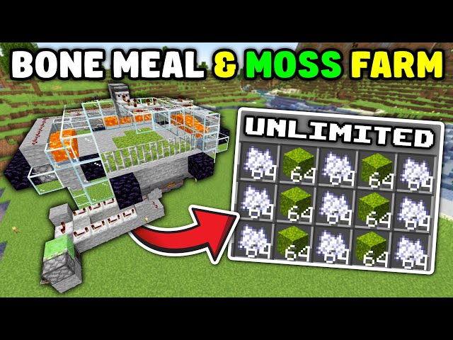 Minecraft - BONE MEAL FARM & MOSS FARM - (1.21 - 26.2+)