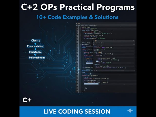 C++ OOPs (Object Oriented Programming) Programming