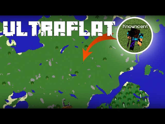Beating Minecraft In Ultraflat World | @NoobaHere
