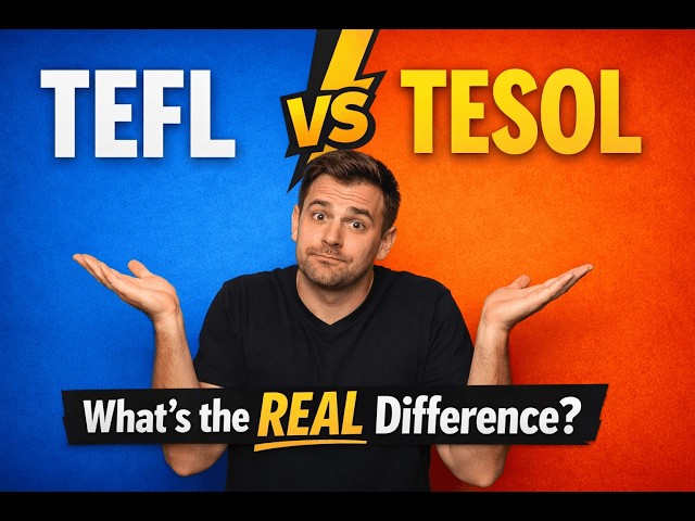 What is TESOL and What is TESOL Certification? | TEFL vs TESOL Explained