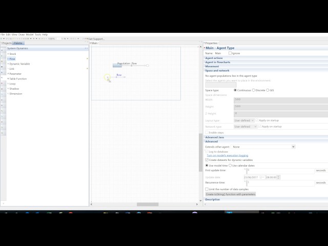 Systems Dynamics Modelling Using Anylogic