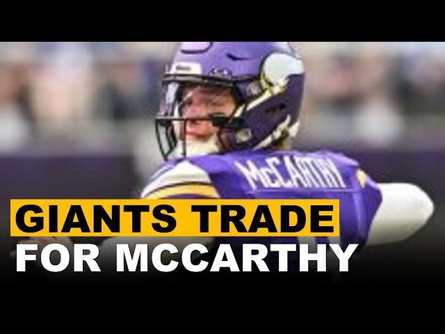 Giants Shock NFL Fans By Trading For Backup Quarterback J.J. McCarthy