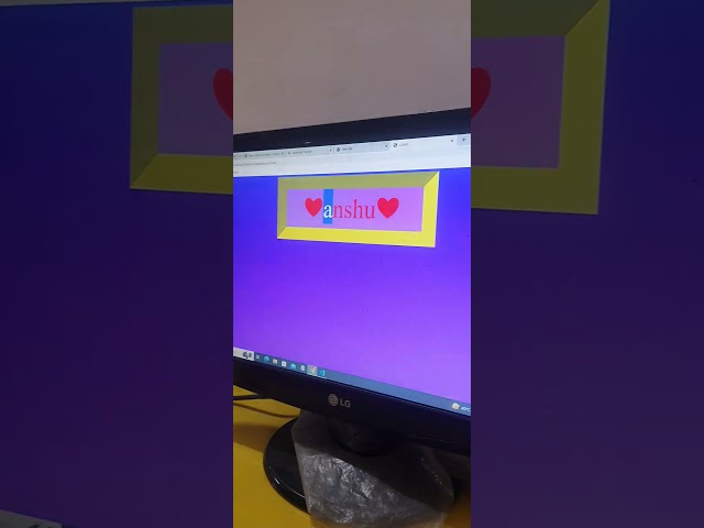 lean programming HTML CSS animation 😊🥰#BCA#student