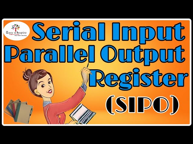 Shift Registers | Serial input & Parallel Output (SIPO)