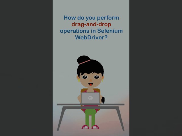 How do you perform drag-and-drop operations in Selenium WebDriver?