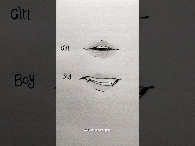 How to draw lips 👄✨ #drawing #art #sketch #howtodraw #anime #tutorial #shorts