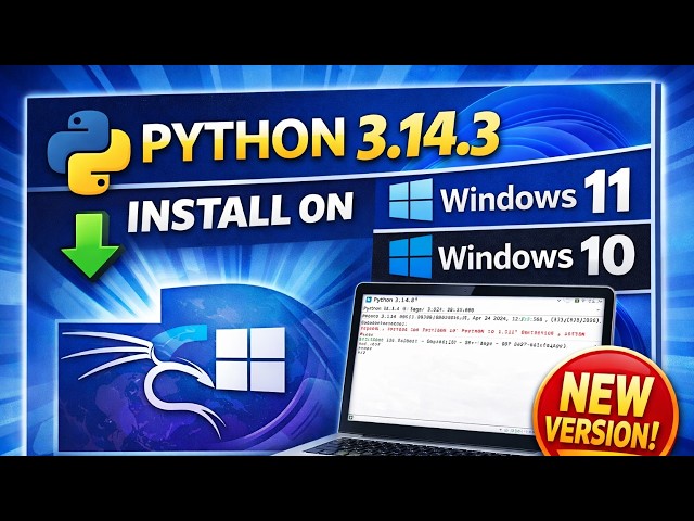How to Install Python 3.14.3 on Windows 11 or Windows 10 – Latest Method (2026 Guide!)