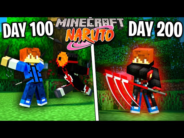 I survived 200 Days as NARUTO in Minecraft