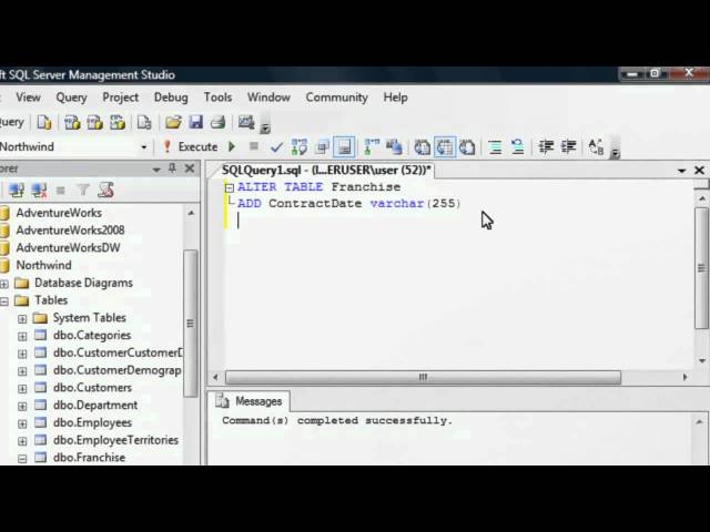 Add, Update & Delete a column: SQL Training by SQLSteps