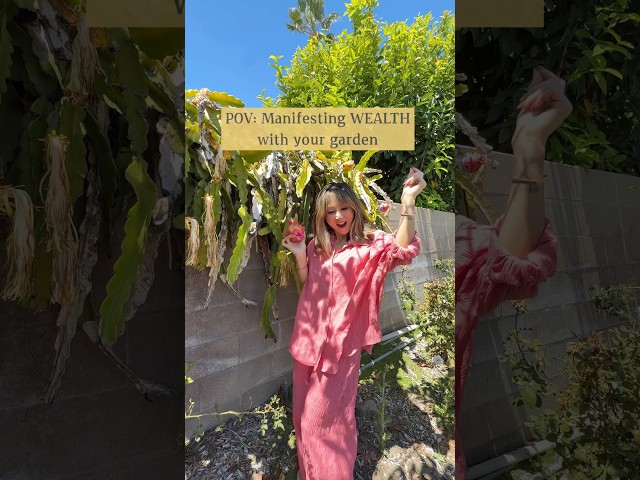 MANIFEST wealth + abundance 🌳 #fengshui #gardentips