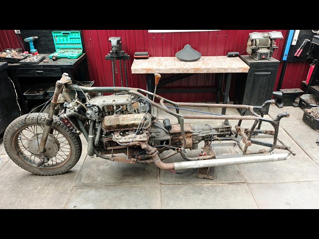 In short, we're building a custom V6 monster motorcycle.