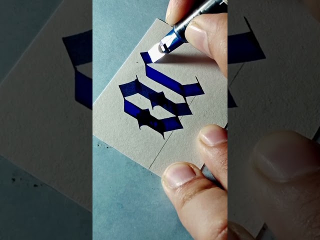 what letter is this 😱 #calligraphywithme #shots