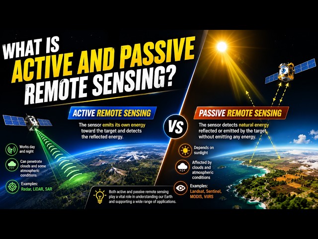 What is Active and Passive Remote Sensing?
