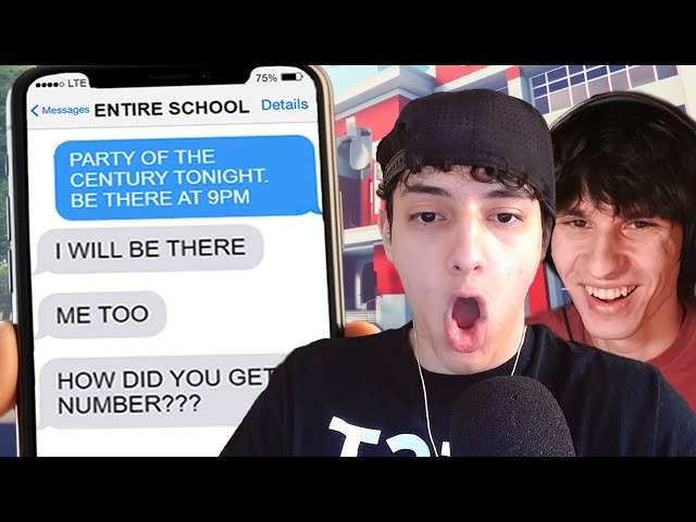 We threw a party at Roblox High School
