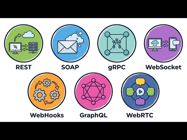 7 API Types Explained Simply (REST, gRPC, GraphQL & More)