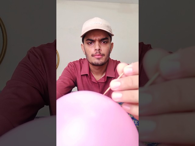 Balloon That Won’t Pop from 2 Spots! 🎈👀 #shorts