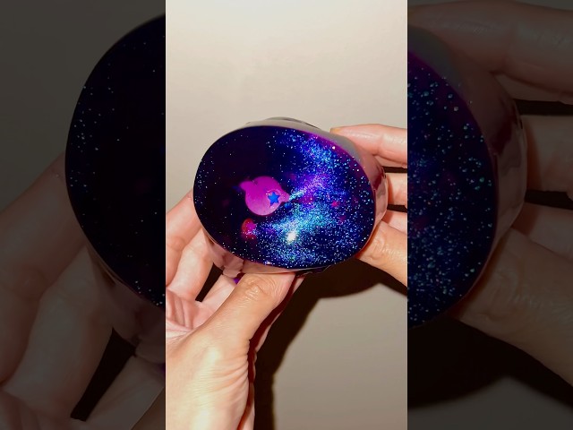 Celestial Veil - coated clear slime with a multi-chrome, color shifting pigment #oddlysatisfying
