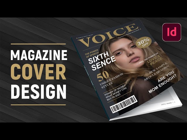 ✅ How to Create a Magazine Cover Design in InDesign