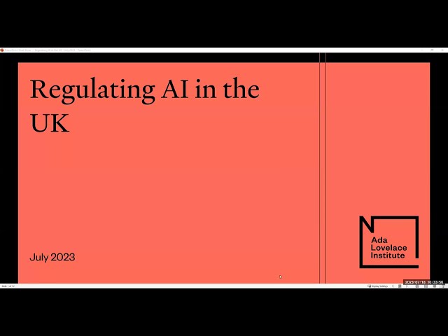 Regulating AI in the UK