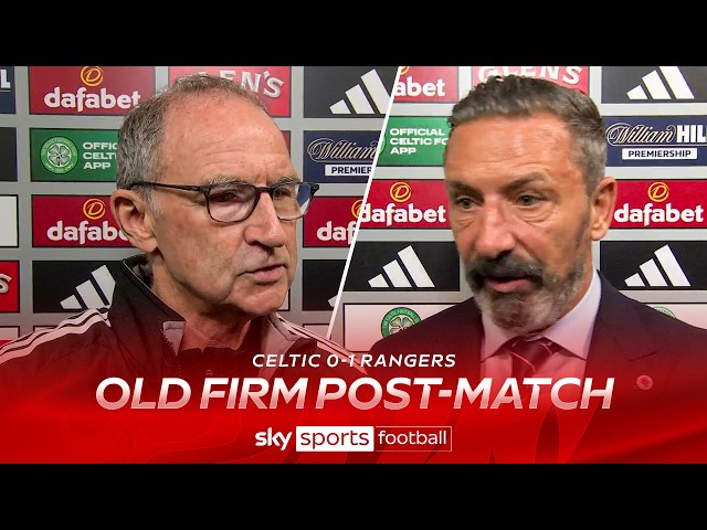 Celtic and Rangers' FULL post-match interview from Old Firm clash