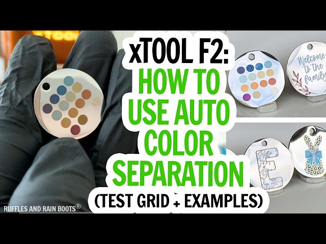 xTool F2 Get GREAT at Color Engraving on Metal | Free Material Test | Automatic Color Separation