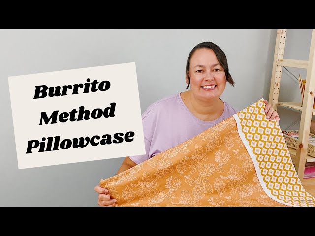 Super Easy Burrito Pillowcase with French Seams Tutorial - Sewing for Beginners!