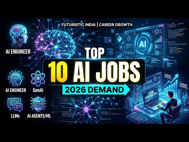 Top 10 AI Jobs in 2026 That Companies Are Hiring For | Skills, Salary, Roadmap & Resources