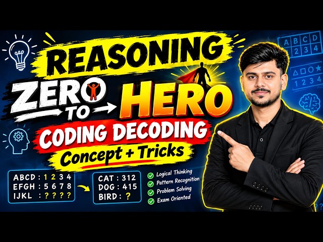 Coding Decoding Class 01 | Coding Decoding Reasoning in Hindi | Reasoning Classes | Vikas Sir