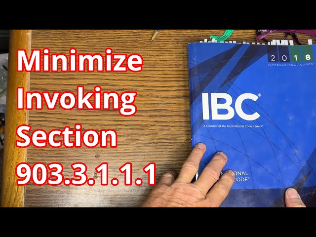 IBC 903.3.1.1.1 Inappropriate Use to Not Sprinkler Buildings || Only Limited Scope is Allowed