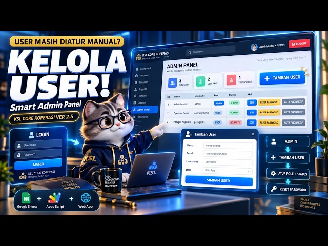 Aplikasi Koperasi Gratis + Admin User | KSL Core Koperasi VER 2.5