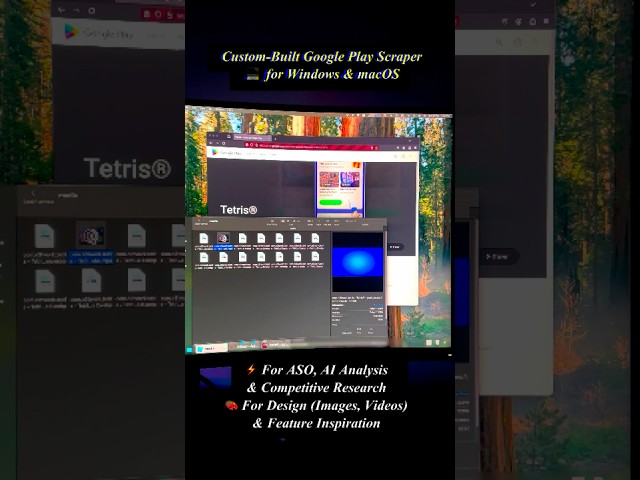 Automated Google Play Store Scraping: 1.4GB of Data, 100+ Video Trailers, 1000s of Images & Metadata
