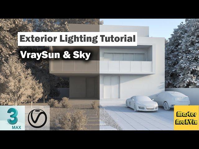 3ds Max Exterior Lighting Tutorial | Vray Sun And Sky In 3dsMax