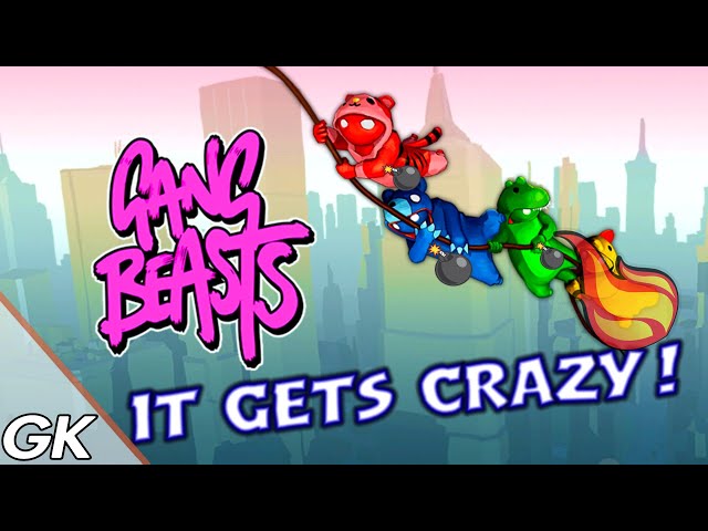 WAVE 4 BEATEN!!Ghost Krucial Plays Gang Beasts!