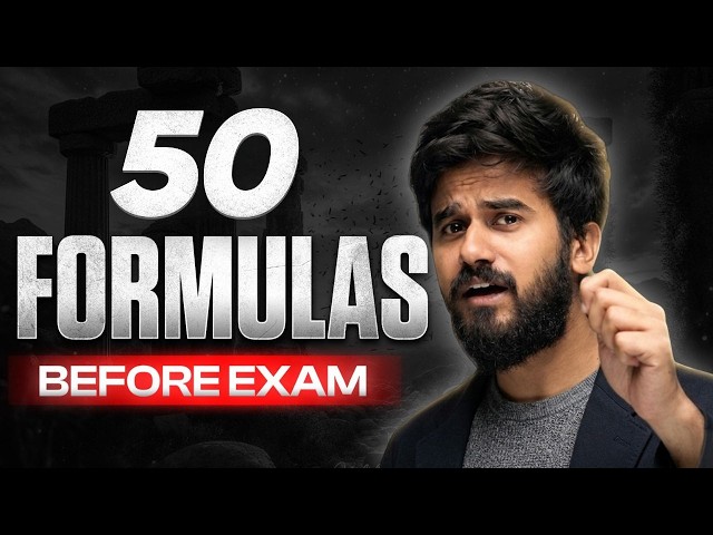 Revise These 50 Physics Formulas Before JEE Main 🚨