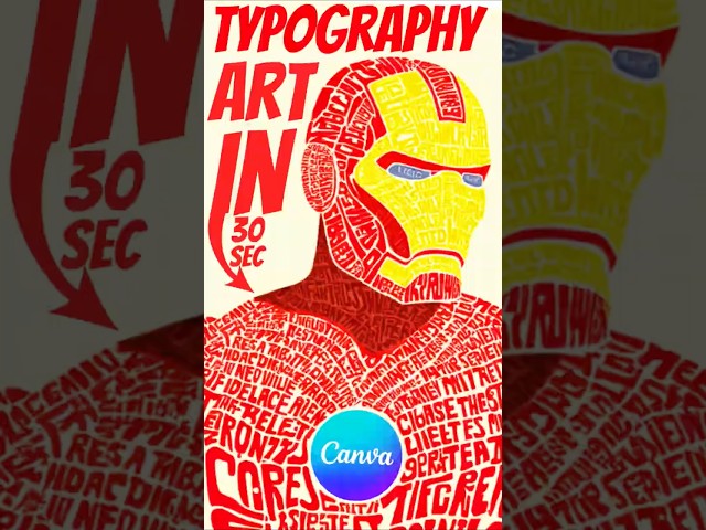 Create Stunning Typography Art in Canva 🔥 | Easy Canva Text Design Tutorial #canva